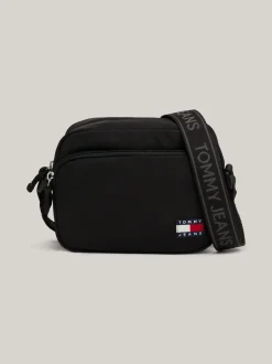 Torebki Na Pasku*Tommy Hilfiger Torebka Na Ramię Essential Z Logo BLACK