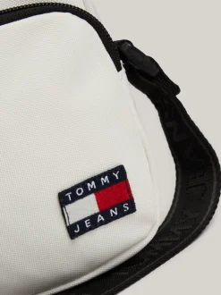 Torebki Na Pasku*Tommy Hilfiger Torebka Na Ramię Essential Z Logo ANCIENT WHITE