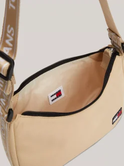 Torby Na Ramię*Tommy Hilfiger Torebka Na Ramię Essential Z Powtórzonym Logo GENTLE GOLD