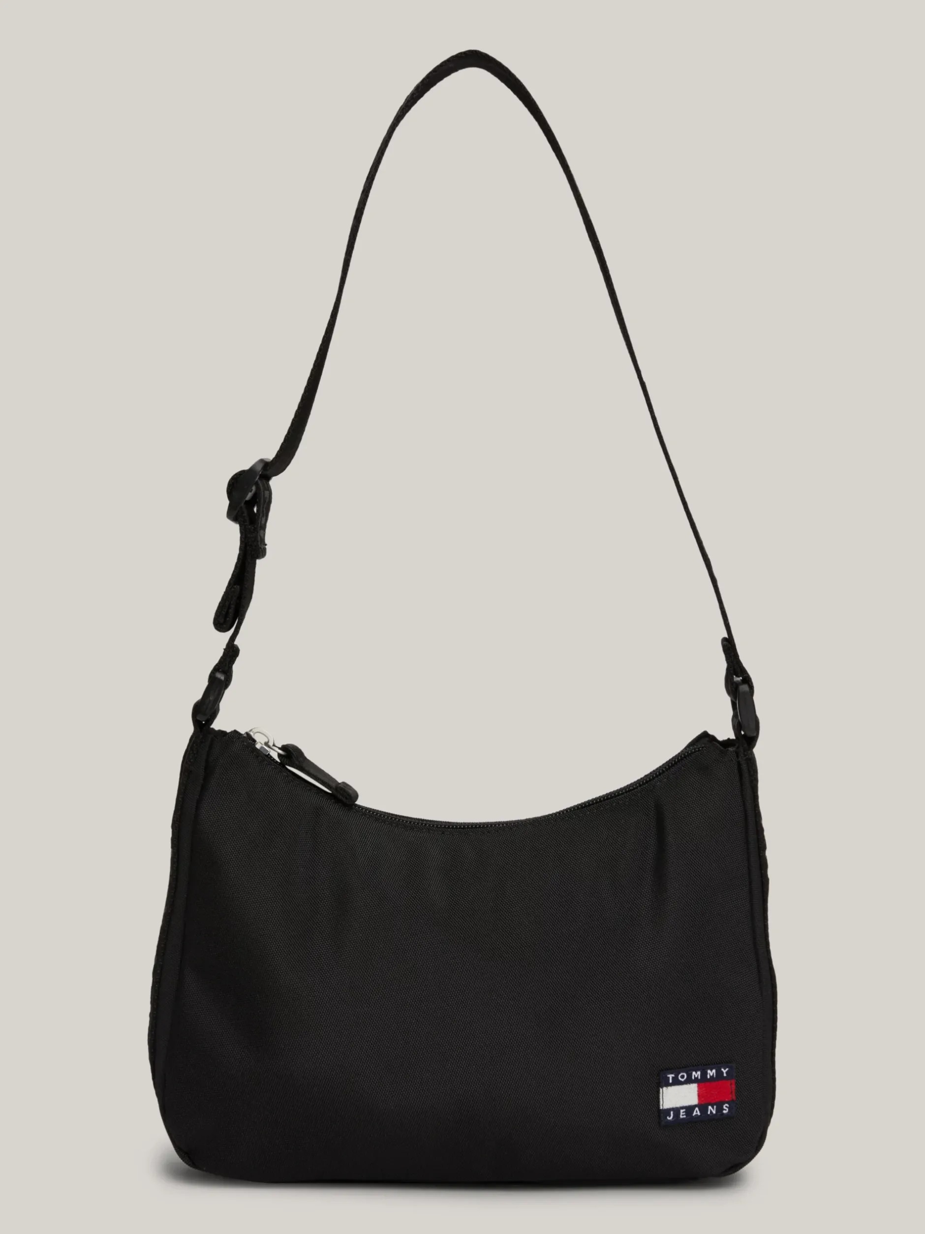 Torby Na Ramię*Tommy Hilfiger Torebka Na Ramię Essential Z Powtórzonym Logo BLACK