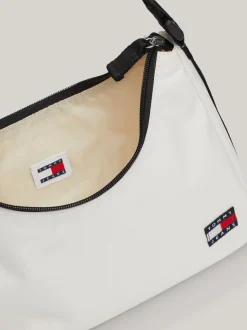 Torby Na Ramię*Tommy Hilfiger Torebka Na Ramię Essential Z Logo ANCIENT WHITE
