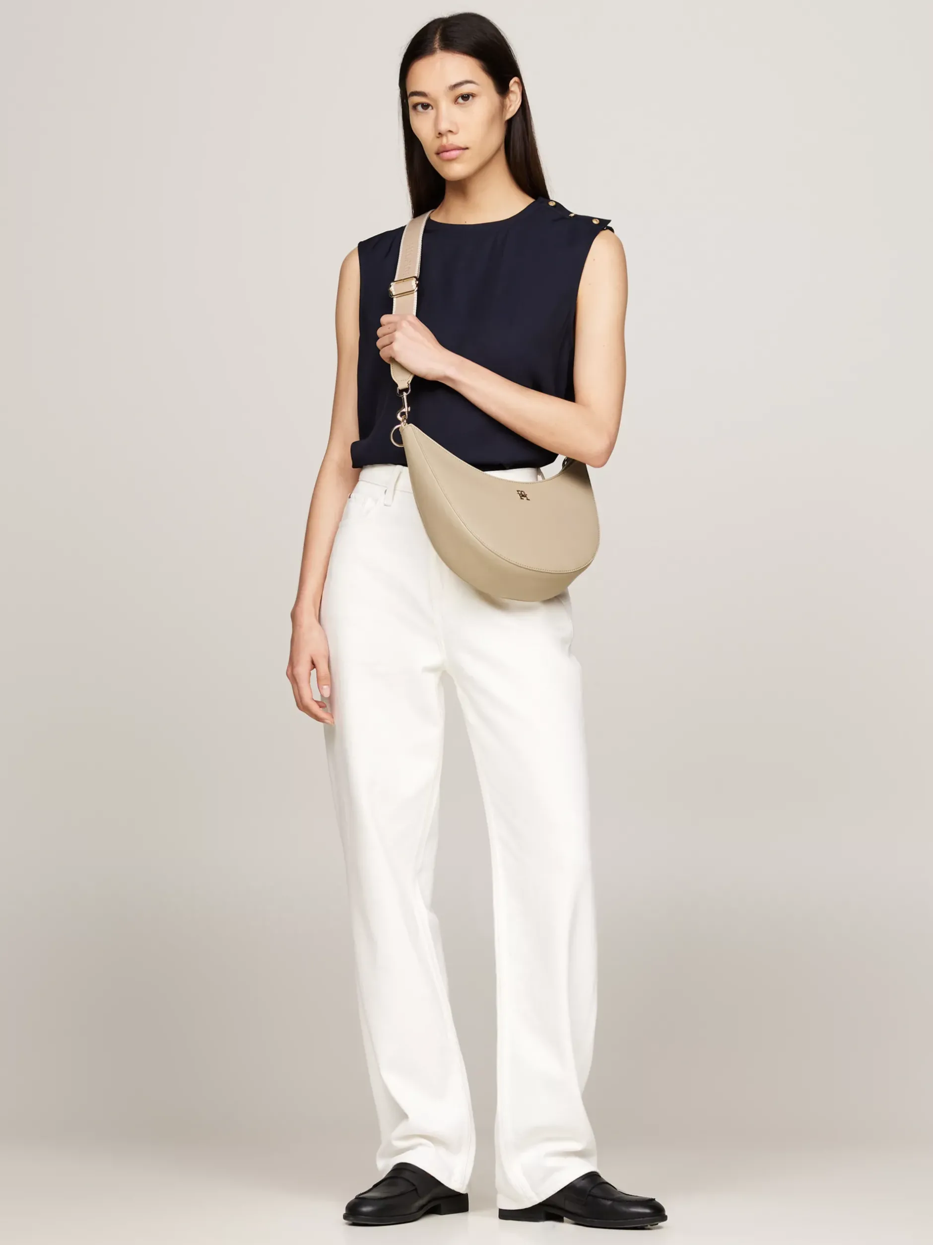 Torby Na Ramię*Tommy Hilfiger Torebka Na Ramię Hilfiger Monotype BEIGE