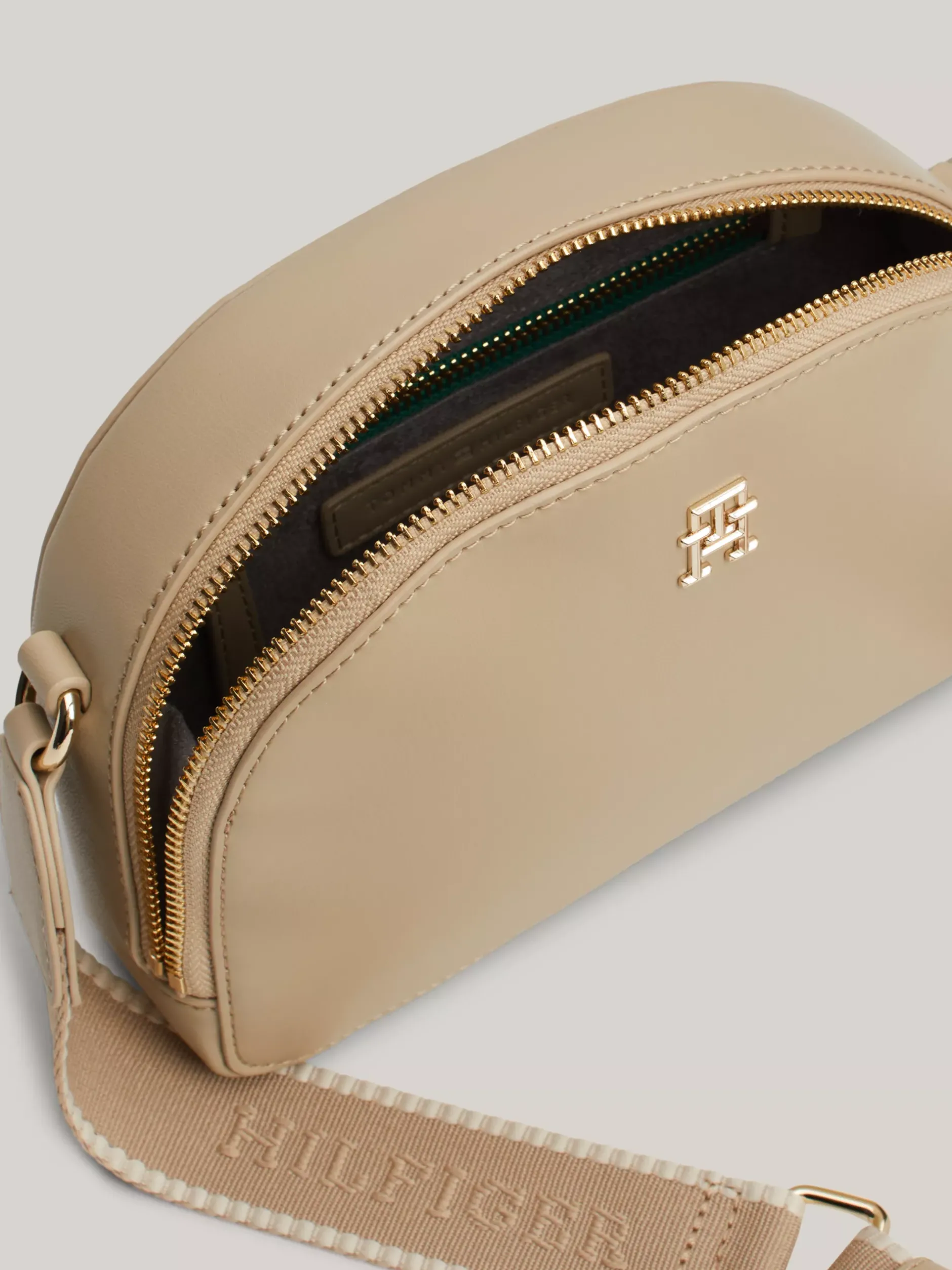 Torebki Na Pasku*Tommy Hilfiger Torebka Na Ramię Hilfiger Monotype BEIGE