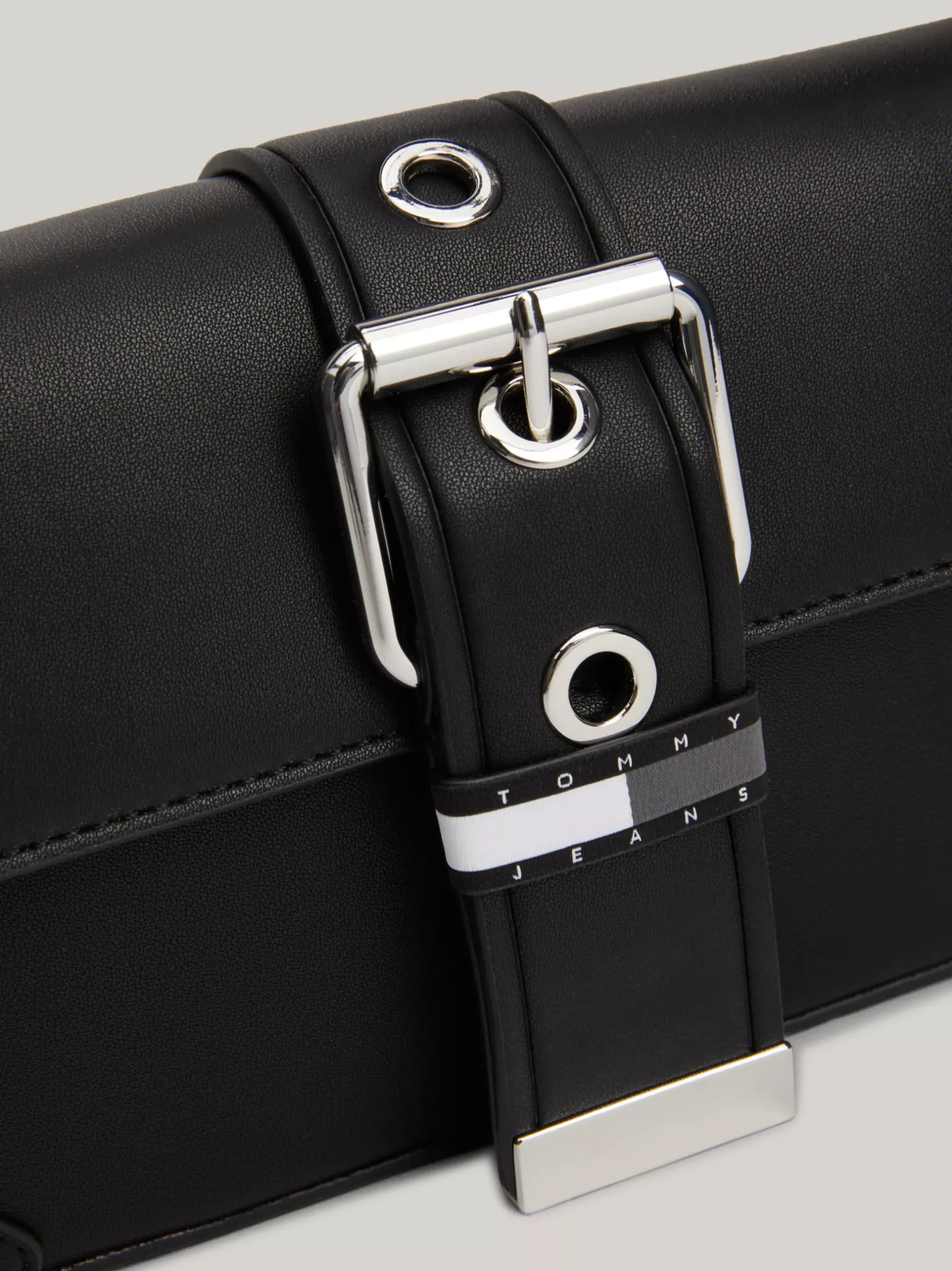 Torby Na Ramię*Tommy Hilfiger Torebka Na Ramię Z Magnetycznym Zapięciem BLACK