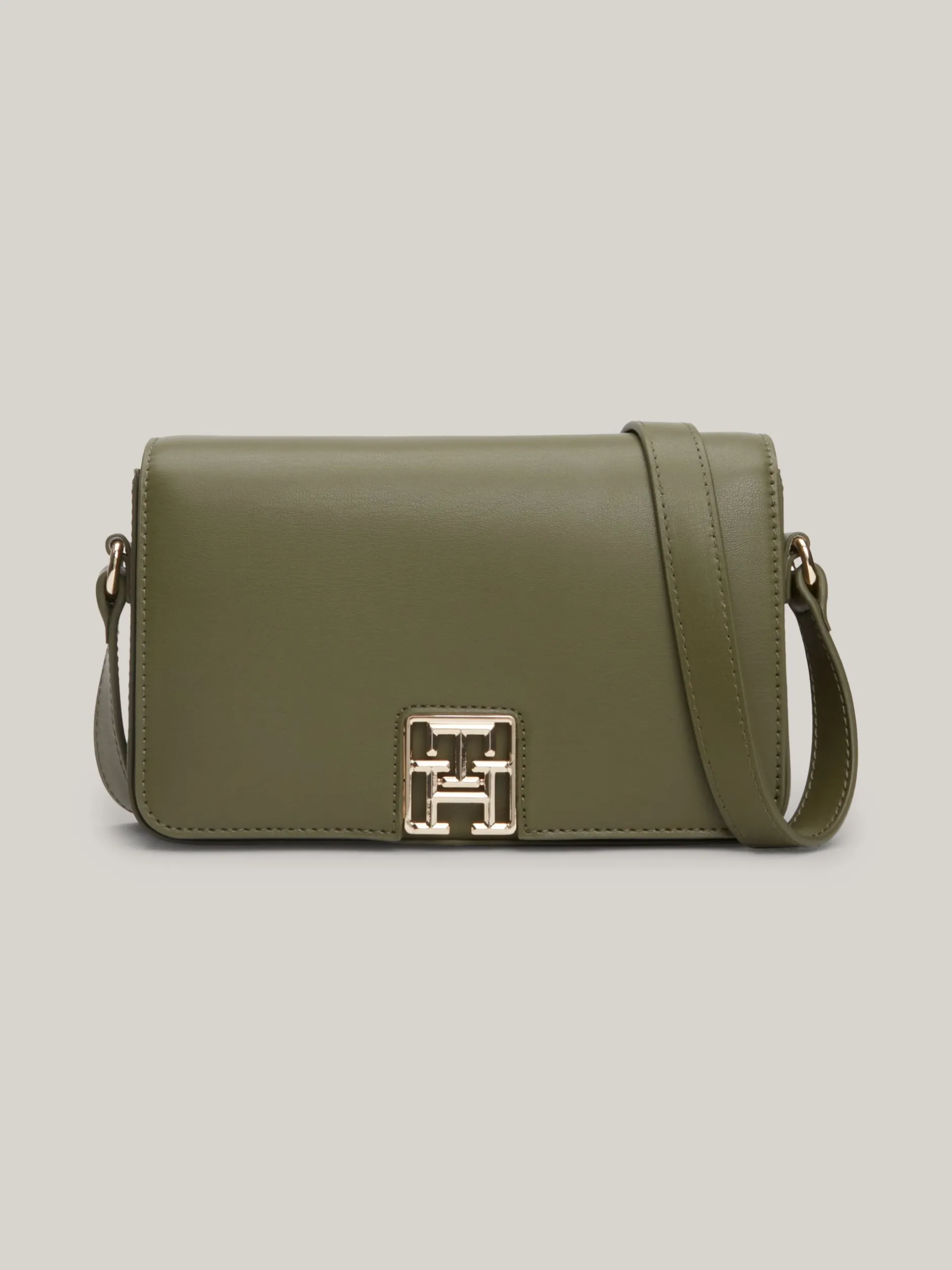 Torebki Na Pasku*Tommy Hilfiger Torebka Na Ramię Z Monogramem TH UTILITY OLIVE