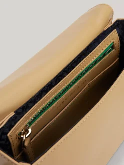 Torebki Na Pasku*Tommy Hilfiger Torebka Na Ramię Z Monogramem TH CLASSIC KHAKI