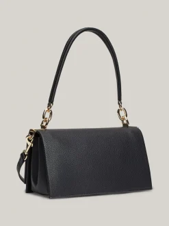 Torby Na Ramię*Tommy Hilfiger Torebka Na Ramię Z Monogramem TH BLACK
