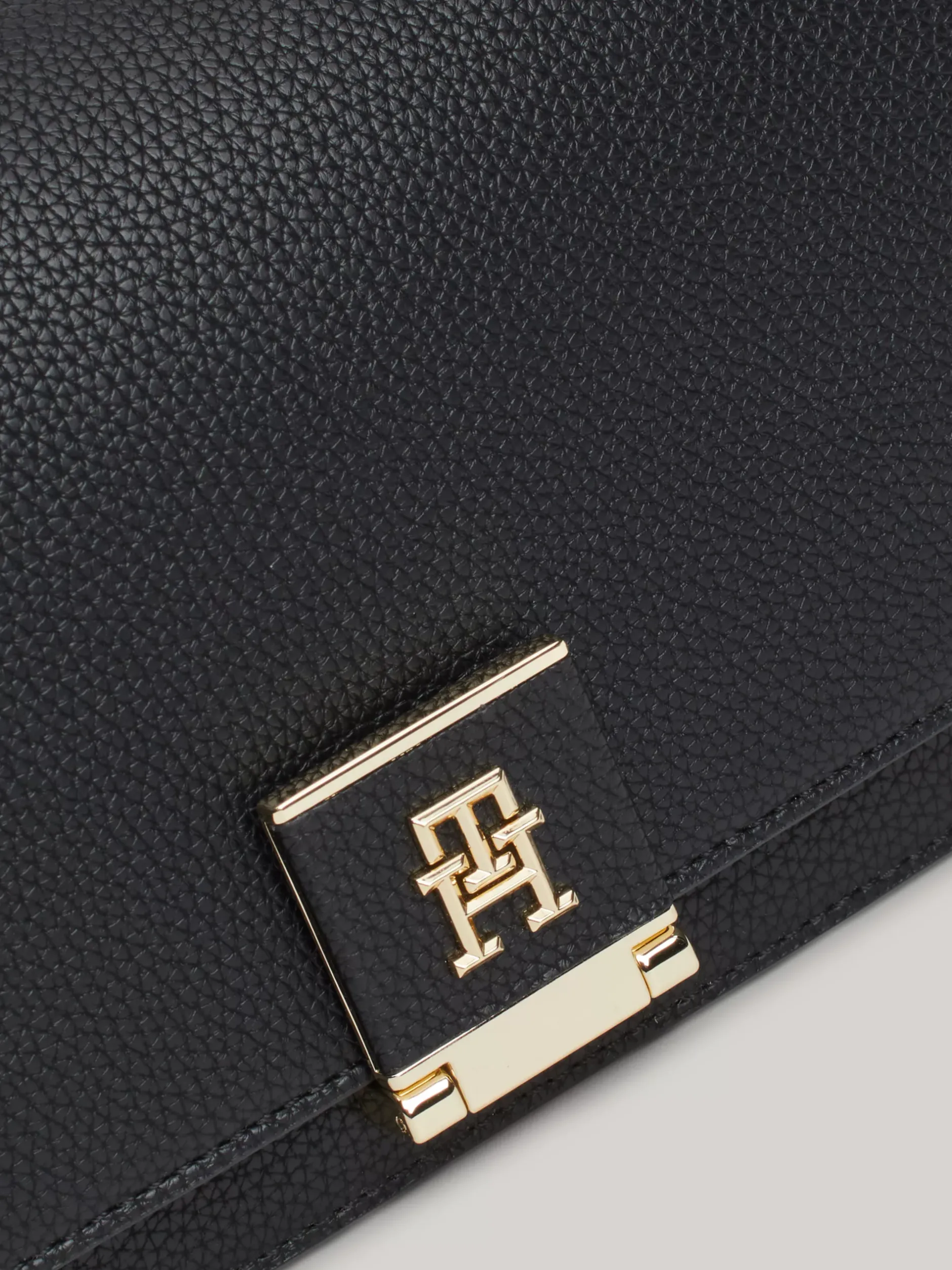 Torby Na Ramię*Tommy Hilfiger Torebka Na Ramię Z Monogramem TH BLACK