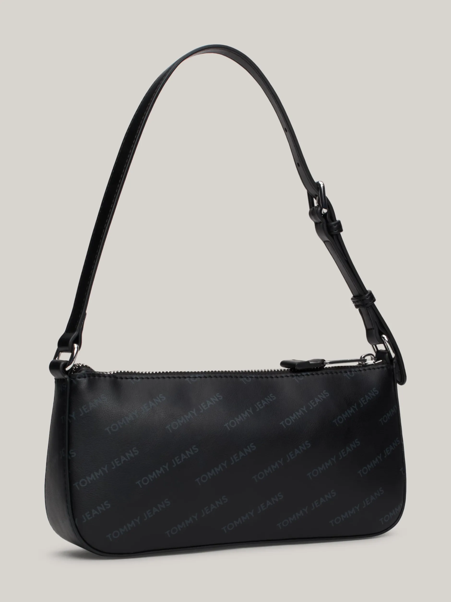 Torby Na Ramię*Tommy Hilfiger Torebka Na Ramię Z Nadrukiem Essential BLACK ALLOVER