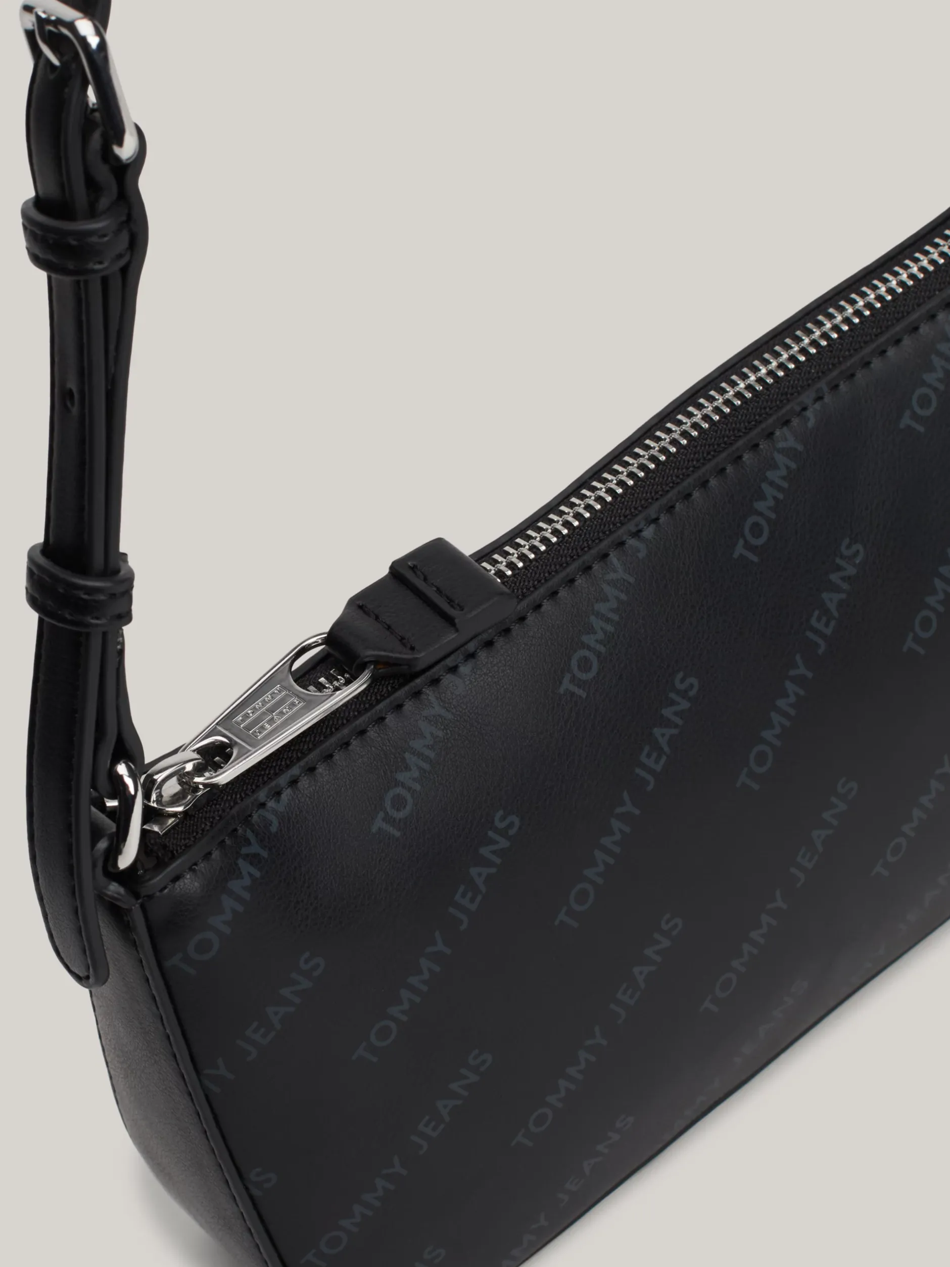 Torby Na Ramię*Tommy Hilfiger Torebka Na Ramię Z Nadrukiem Essential BLACK ALLOVER