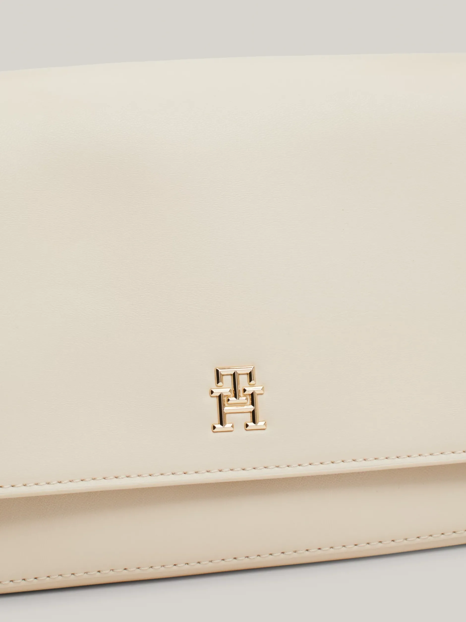 Torby Na Ramię*Tommy Hilfiger Torebka Na Ramię Z Parcianym Paskiem CLASSIC BEIGE