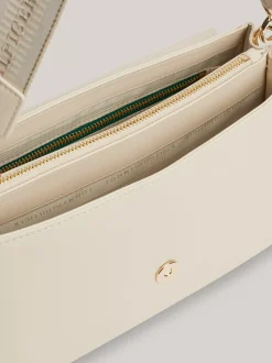 Torby Na Ramię*Tommy Hilfiger Torebka Na Ramię Z Parcianym Paskiem CLASSIC BEIGE