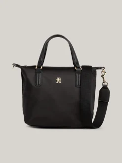 Torebki Tote*Tommy Hilfiger Torebka Typu Tote TH Emblem BLACK