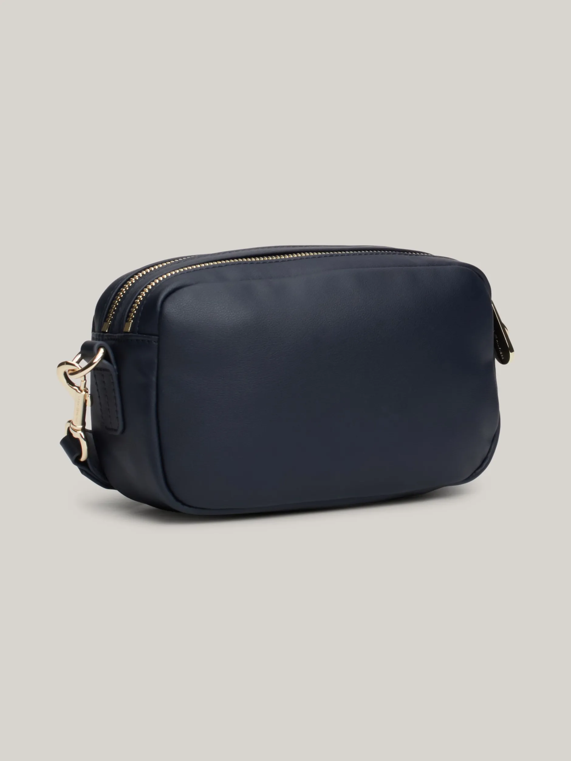 Torebki Na Pasku*Tommy Hilfiger Torebka Z Plakietką Z Monogramem TH SPACE BLUE