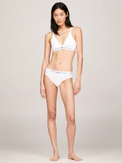 Biustonosze|Bielizna*Tommy Hilfiger Trójkątny Nieusztywniany Biustonosz Z Logo WHITE