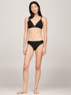 Biustonosze|Bielizna*Tommy Hilfiger Trójkątny Nieusztywniany Biustonosz Z Koronką BLACK