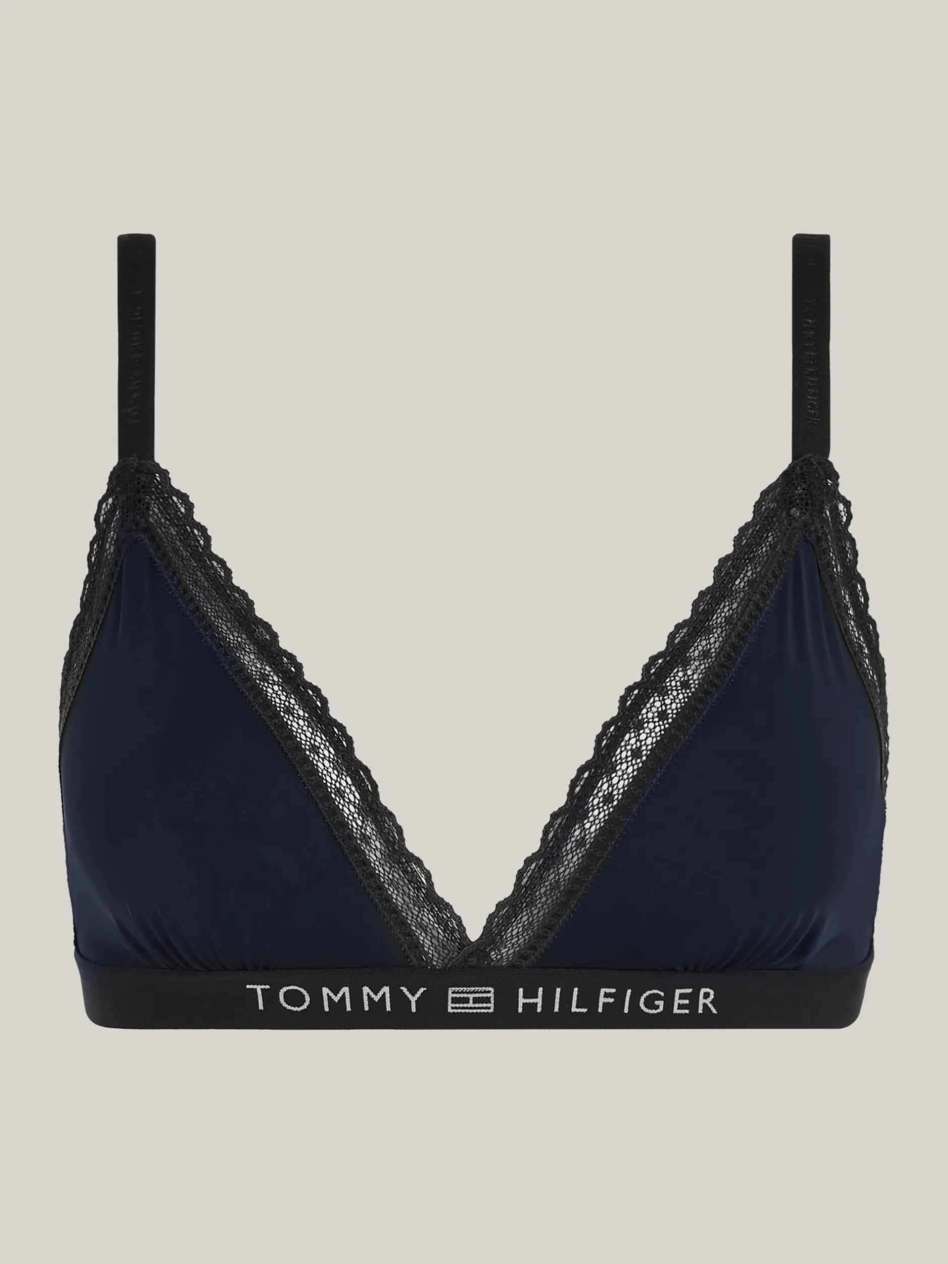 Biustonosze|Bielizna*Tommy Hilfiger Trójkątny Nieusztywniany Biustonosz Z Koronką DESERT SKY