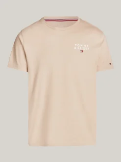 Stroje Domowe*Tommy Hilfiger T-shirt Lounge TH Original BEIGE