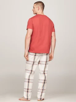 Stroje Domowe*Tommy Hilfiger T-shirt Lounge TH Original TERRA RED