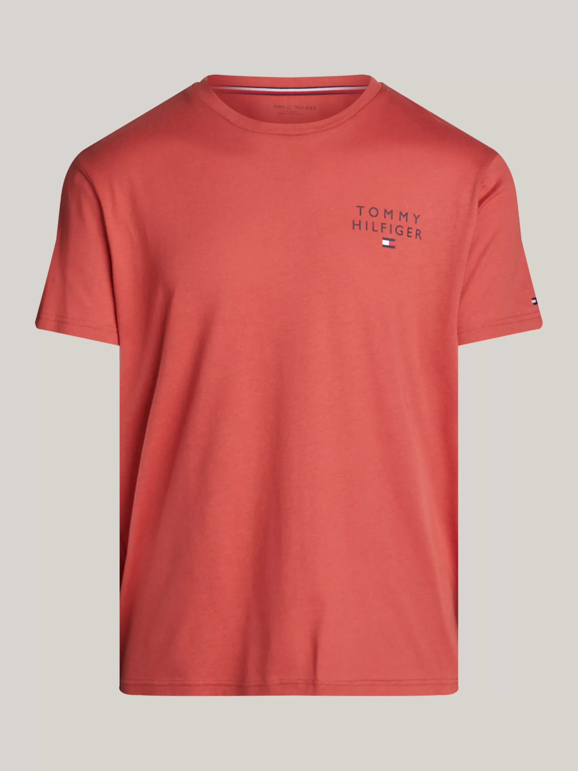 Stroje Domowe*Tommy Hilfiger T-shirt Lounge TH Original TERRA RED