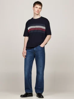 T-Shirty*Tommy Hilfiger T-shirt O Luźnym Kroju Z Cieniowaną Flagą DESERT SKY