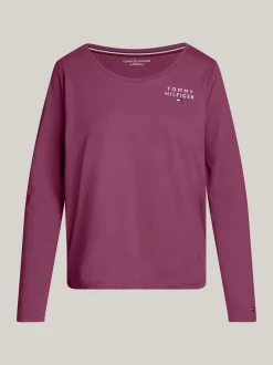 Stroje Domowe*Tommy Hilfiger T-shirt Od Piżamy TH Original HERITAGE PLUM