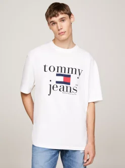 T-Shirty*Tommy Hilfiger T-shirt Oversize Z Logo WHITE