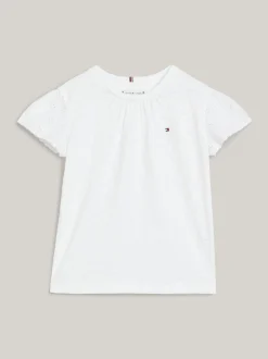 Topy I T-Shirty*Tommy Hilfiger T-shirt TH Monogram Z Haftem Angielskim WHITE