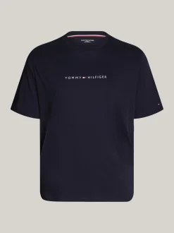 Stroje Domowe*Tommy Hilfiger T-shirt TH Original Plus Z Logo DESERT SKY