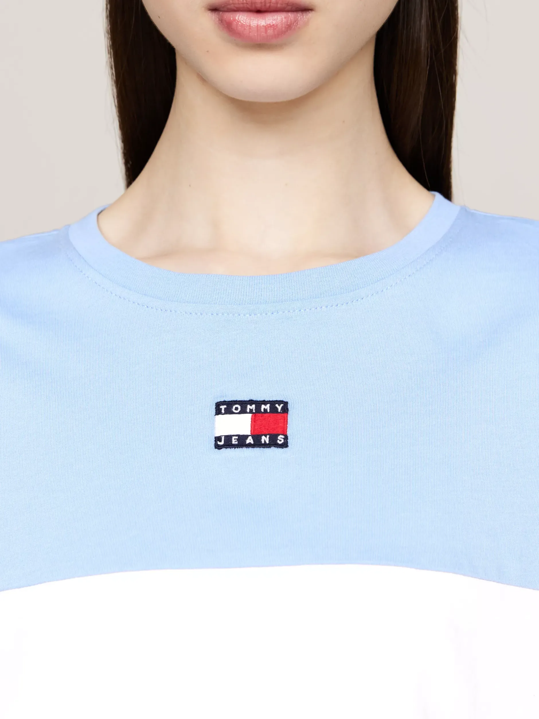 T-Shirty*Tommy Hilfiger T-shirt W Bloki Kolorów Z Naszywką WESTSIDE BLUE / MULTI