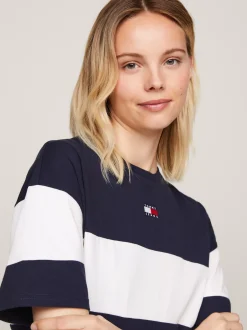 T-Shirty*Tommy Hilfiger T-shirt W Bloki Kolorów Z Naszywką DARK NIGHT NAVY / MULTI