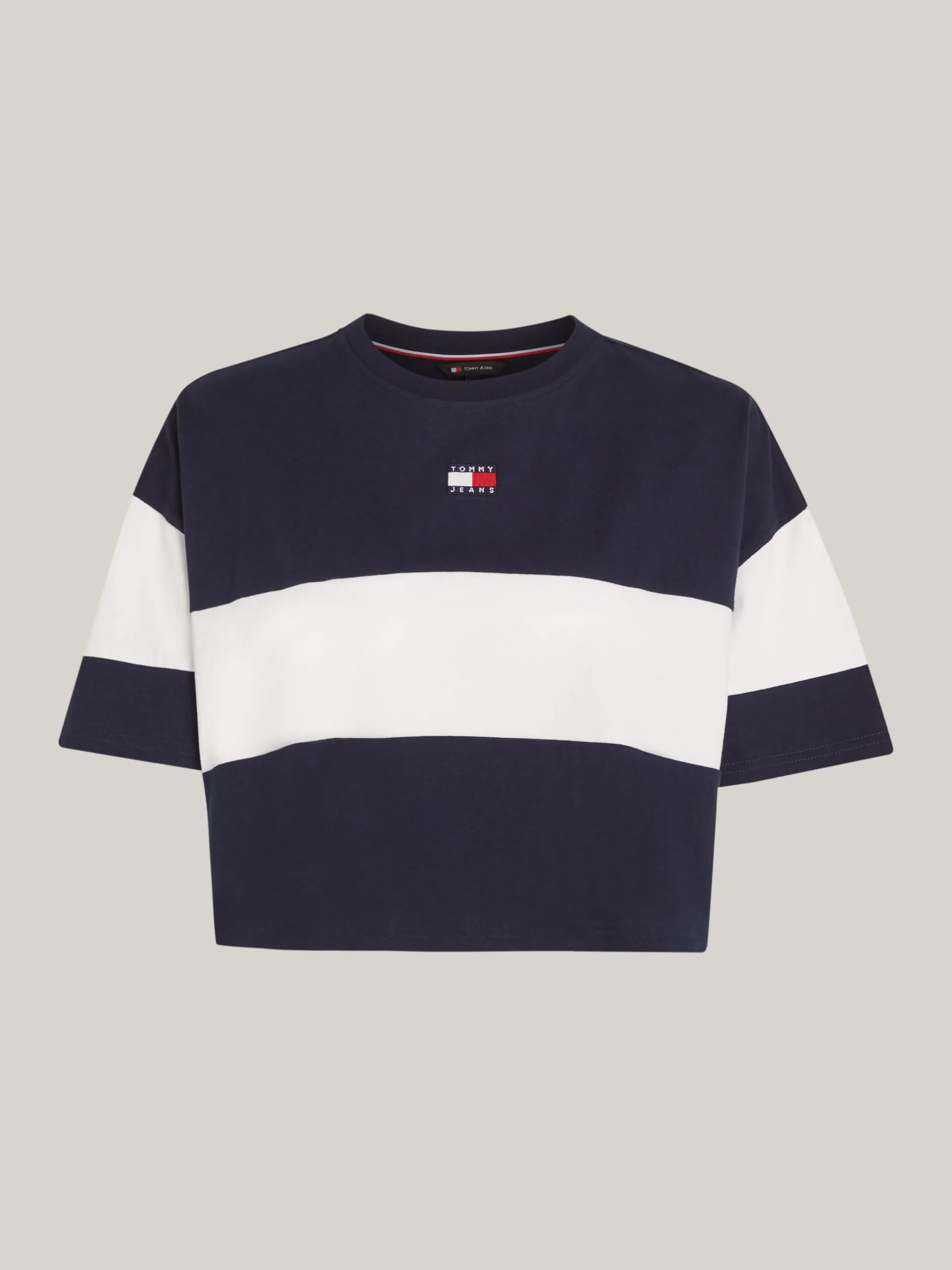 T-Shirty*Tommy Hilfiger T-shirt W Bloki Kolorów Z Naszywką DARK NIGHT NAVY / MULTI