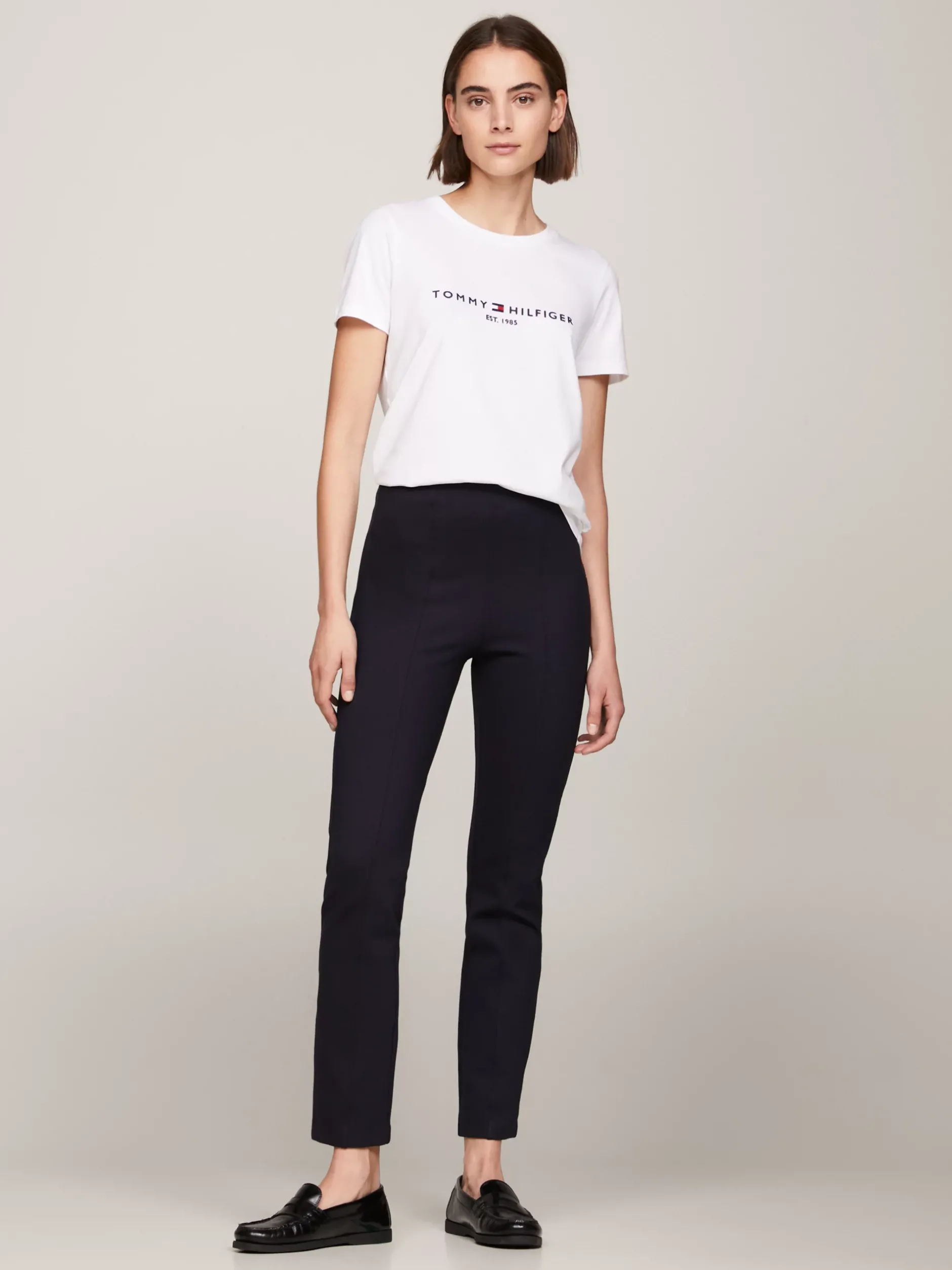 T-Shirty*Tommy Hilfiger T-shirt Z Bawełny Z Logo WHITE