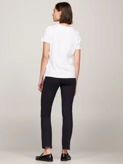T-Shirty*Tommy Hilfiger T-shirt Z Bawełny Z Logo WHITE