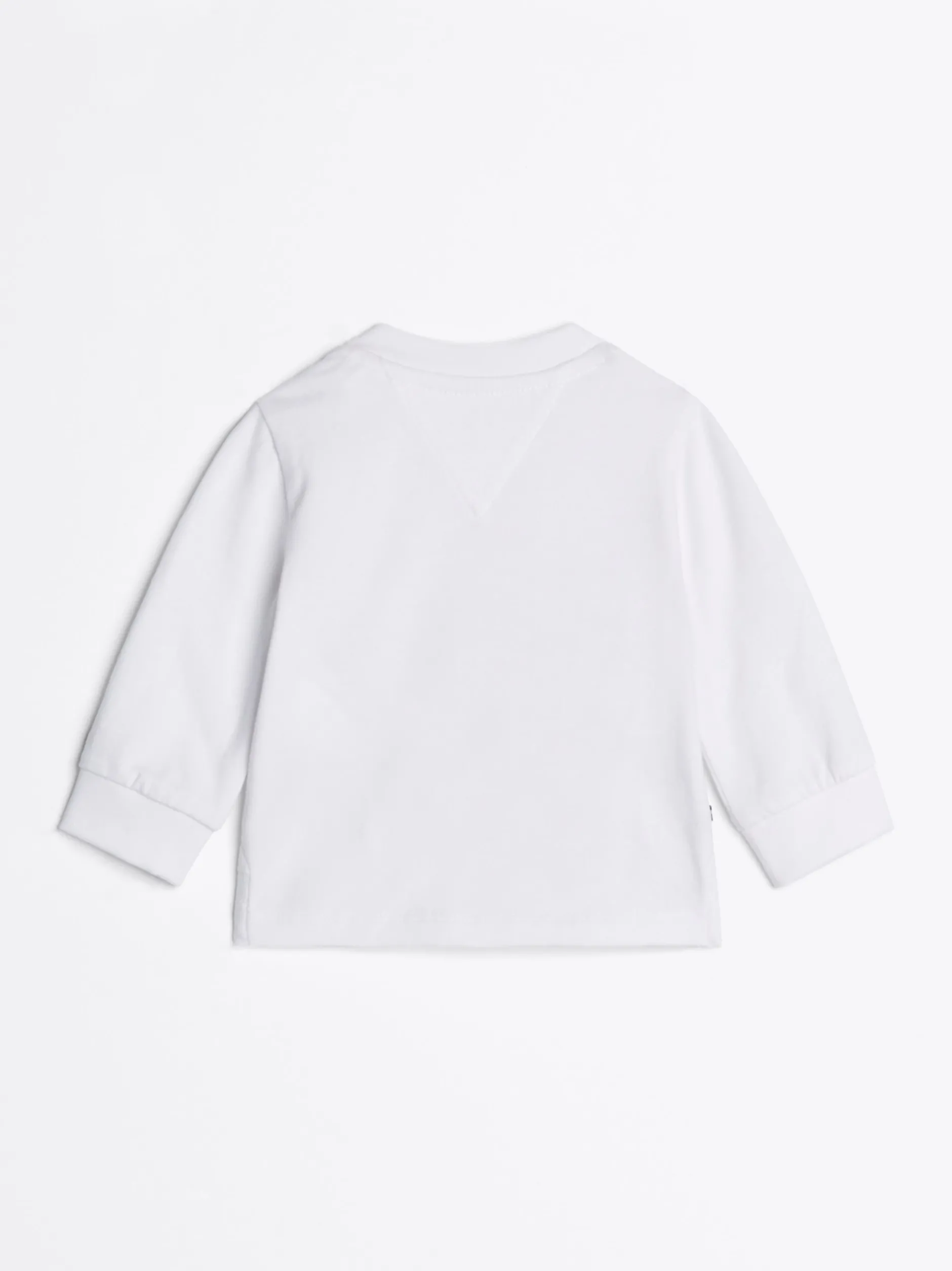 Dziewczynki|Chłopcy*Tommy Hilfiger T-shirt Z Długim Rękawem I Flokowanym Logo WHITE