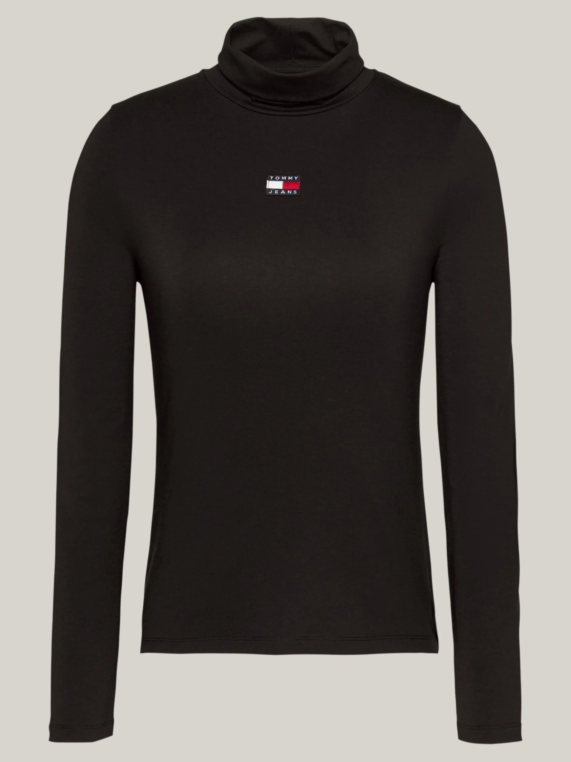 T-Shirty*Tommy Hilfiger T-shirt Z Długim Rękawem I Naszywką Tommy BLACK