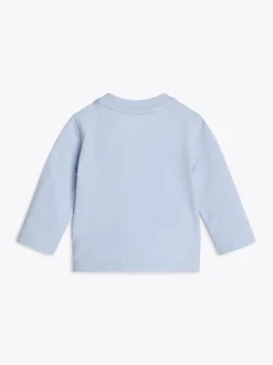 Dziewczynki|Chłopcy*Tommy Hilfiger T-shirt Z Długim Rękawem I Okrągłym Dekoltem BREEZY BLUE