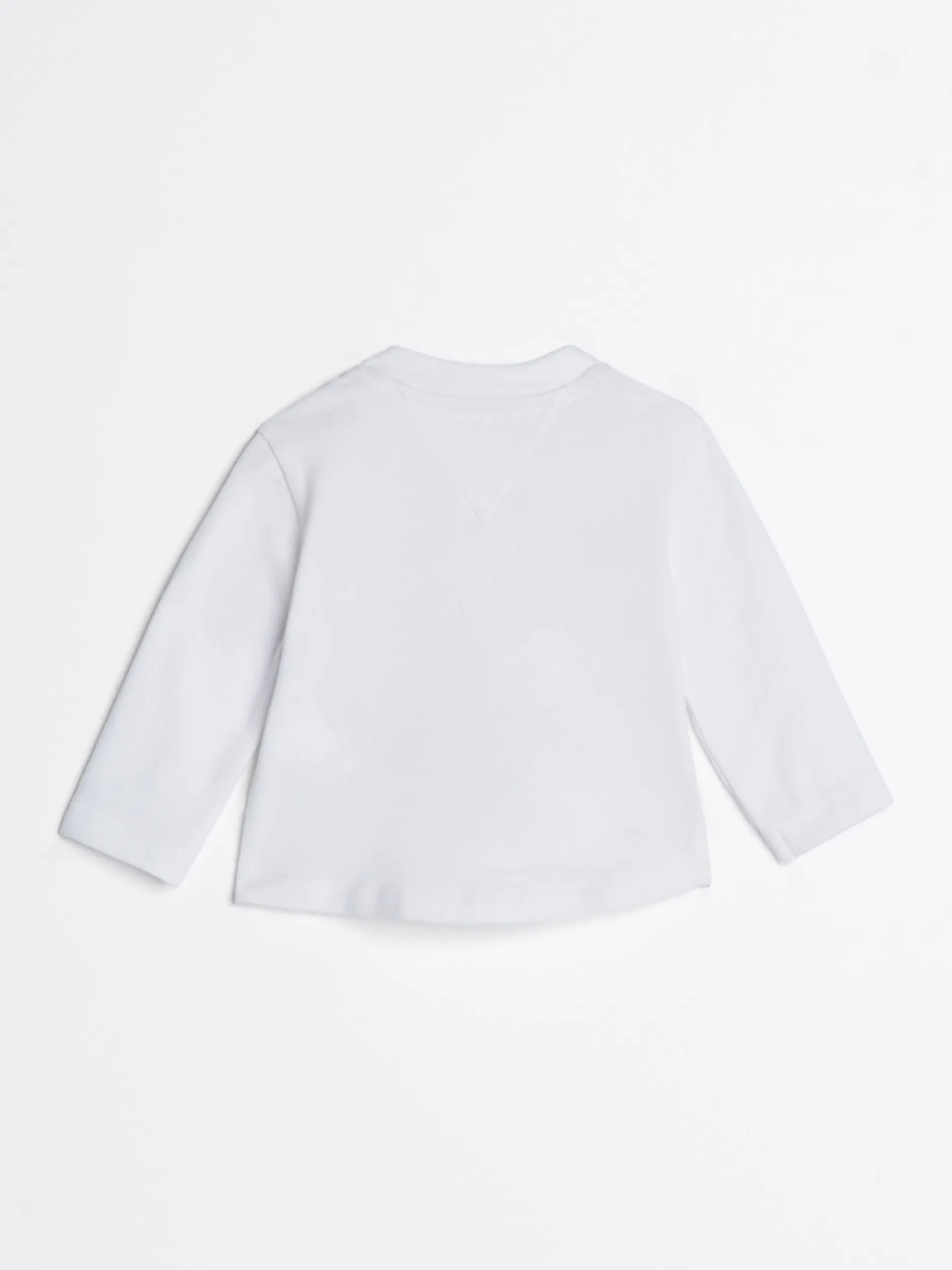 Dziewczynki|Chłopcy*Tommy Hilfiger T-shirt Z Długim Rękawem Z Metalicznym Logo WHITE