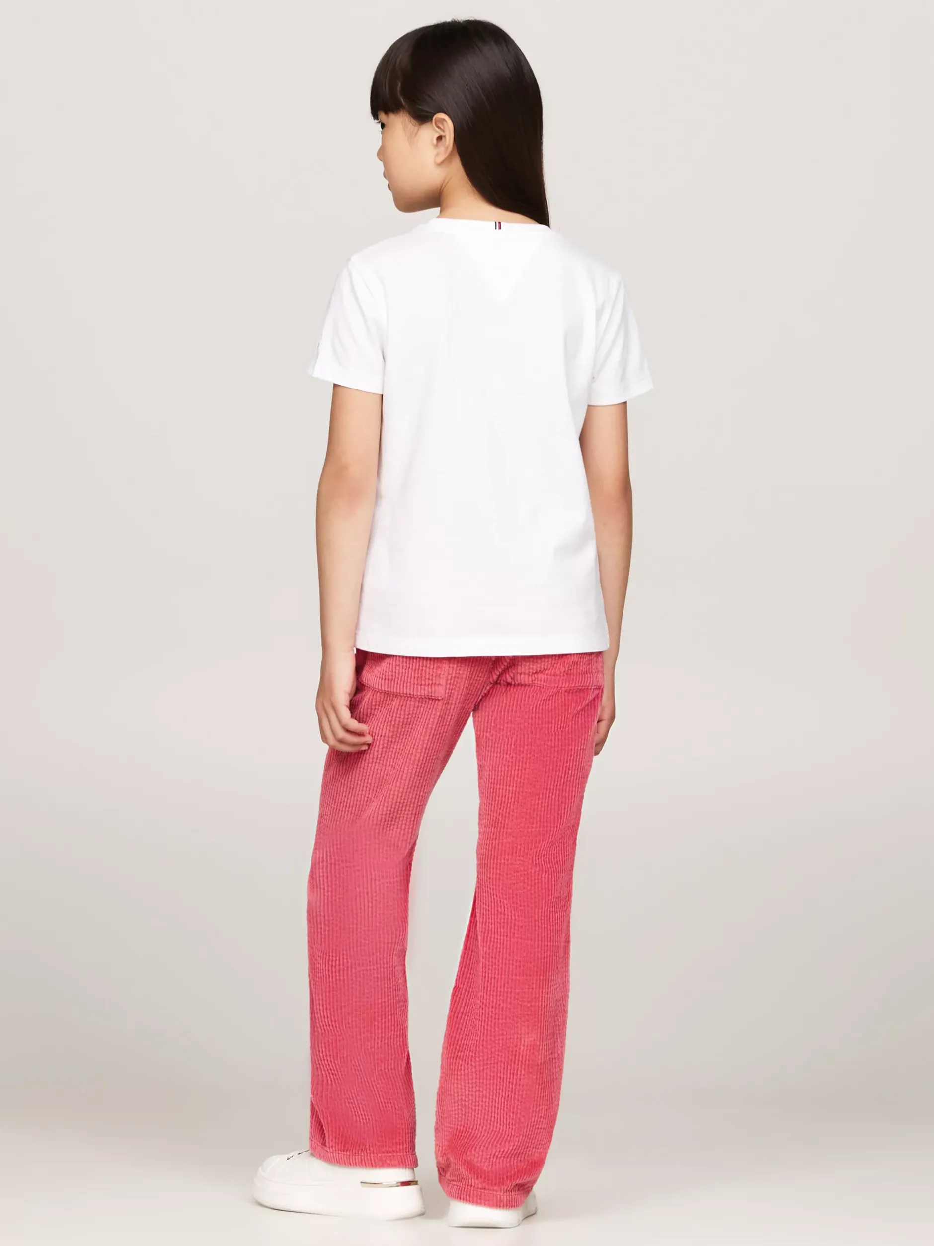 Topy I T-Shirty*Tommy Hilfiger T-shirt Z Kaligrafowanym Logo Tommy WHITE