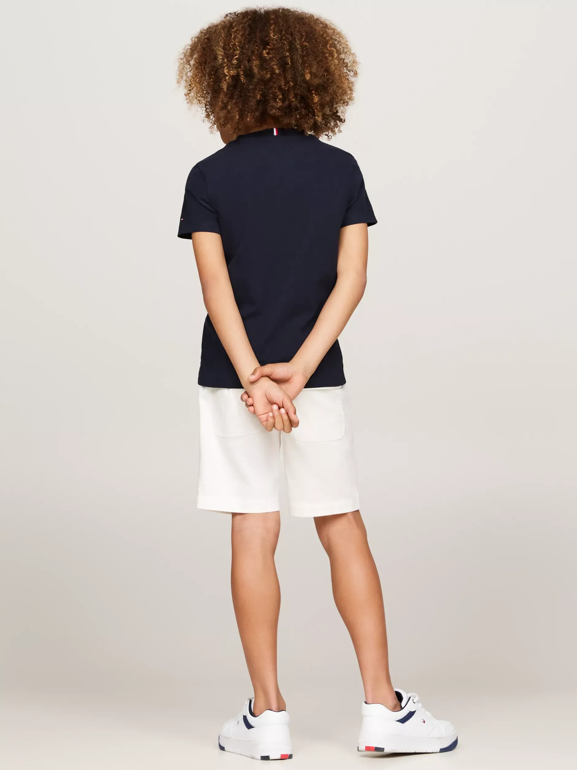 T-Shirty I Koszulki Polo*Tommy Hilfiger T-shirt Z Kieszenią W Kratę I Logo DESERT SKY