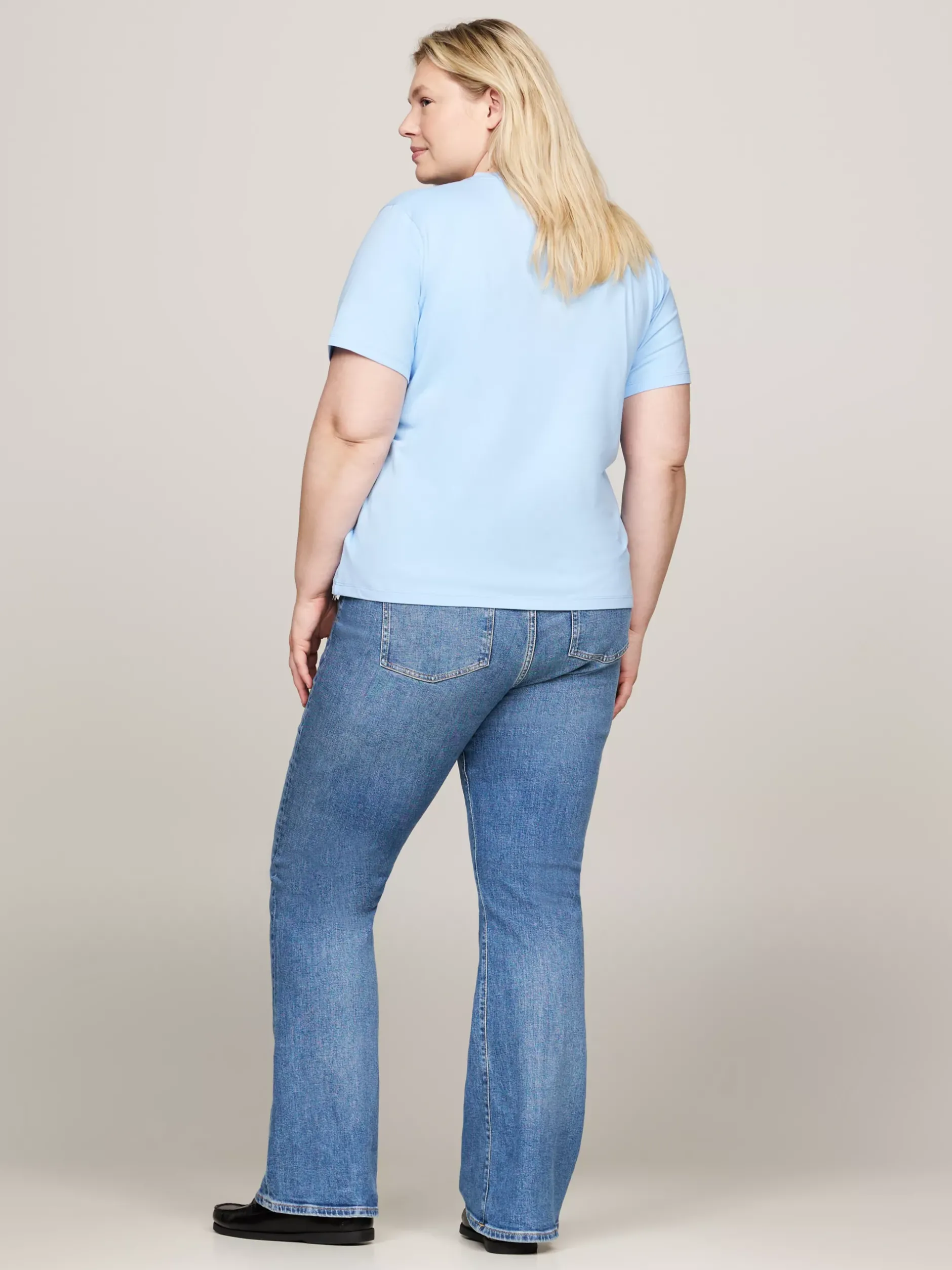 T-Shirty*Tommy Hilfiger T-shirt Z Kolekcji Curve 1985 Collection VESSEL BLUE