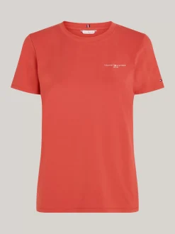 T-Shirty*Tommy Hilfiger T-shirt Z Logo 1985 Collection TERRA RED