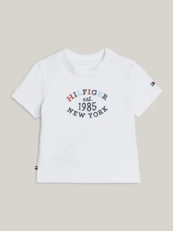 Dziewczynki|Chłopcy*Tommy Hilfiger T-shirt Z Logo Hilfiger Monotype WHITE