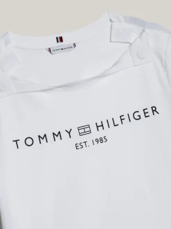 T-Shirty*Tommy Hilfiger T-shirt Z Logo Z Kolekcji Adaptive TH OPTIC WHITE