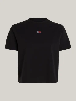 T-Shirty*Tommy Hilfiger T-shirt Z Okrągłym Dekoltem BLACK