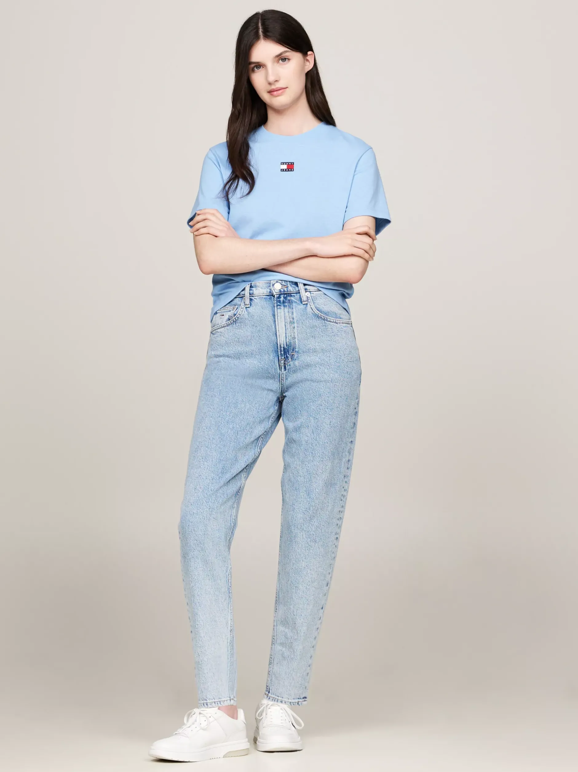 T-Shirty*Tommy Hilfiger T-shirt Z Okrągłym Dekoltem WESTSIDE BLUE
