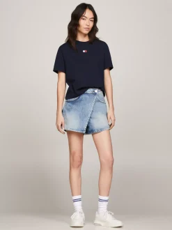 T-Shirty*Tommy Hilfiger T-shirt Z Okrągłym Dekoltem DARK NIGHT NAVY