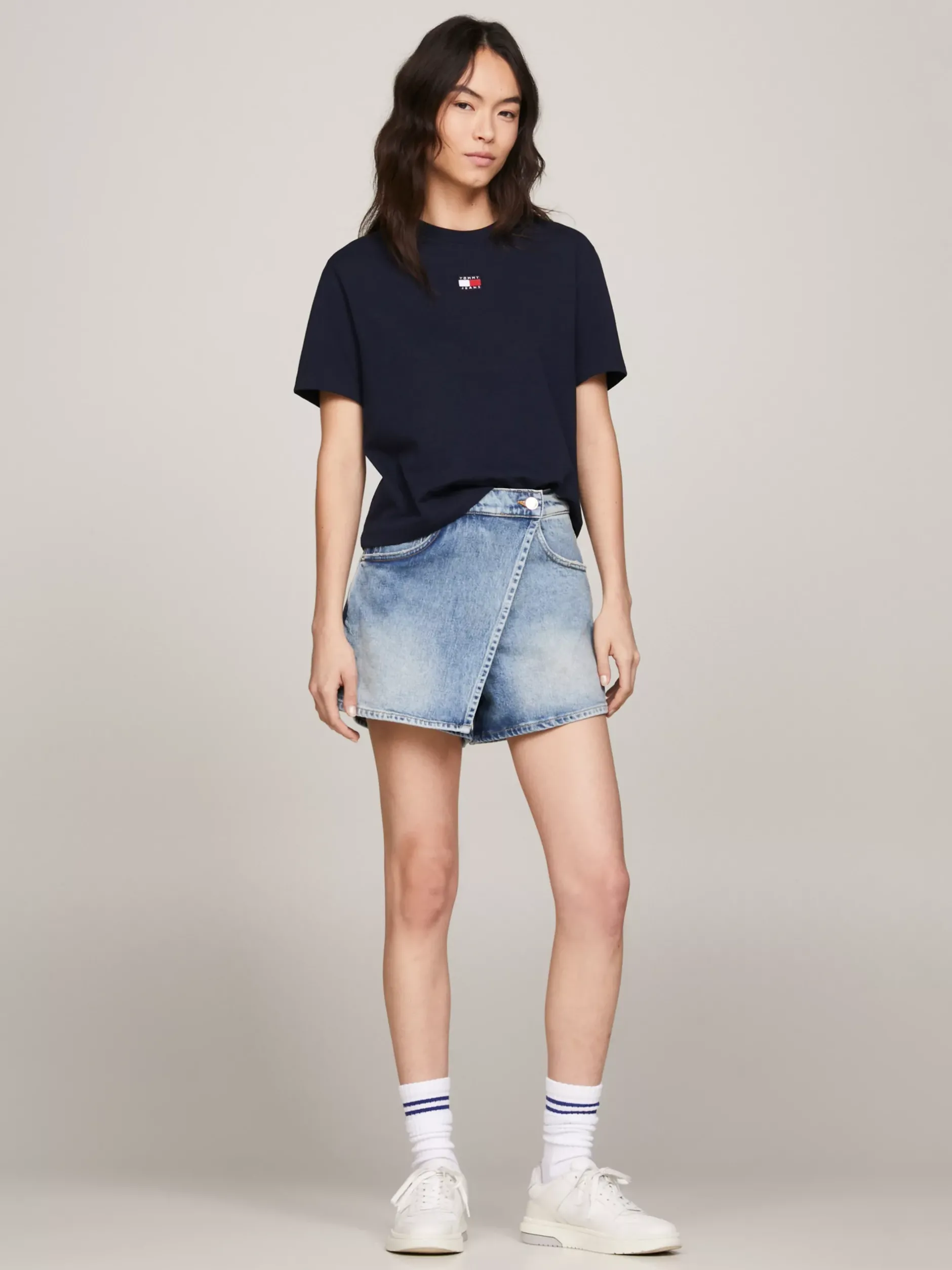 T-Shirty*Tommy Hilfiger T-shirt Z Okrągłym Dekoltem DARK NIGHT NAVY
