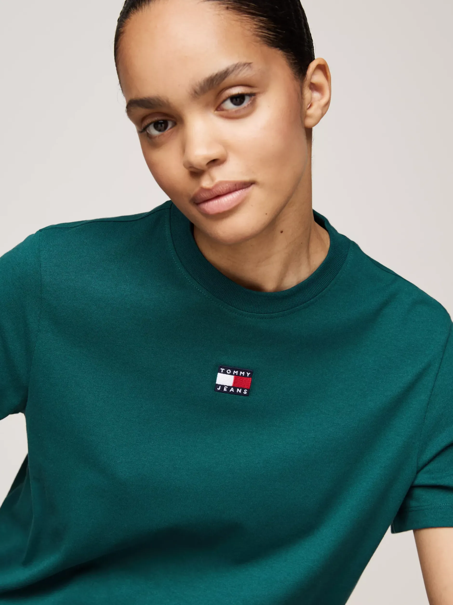 T-Shirty*Tommy Hilfiger T-shirt Z Okrągłym Dekoltem DEEP SEAWATER