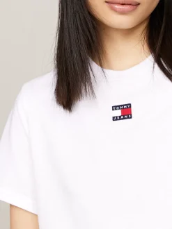 T-Shirty*Tommy Hilfiger T-shirt Z Okrągłym Dekoltem WHITE
